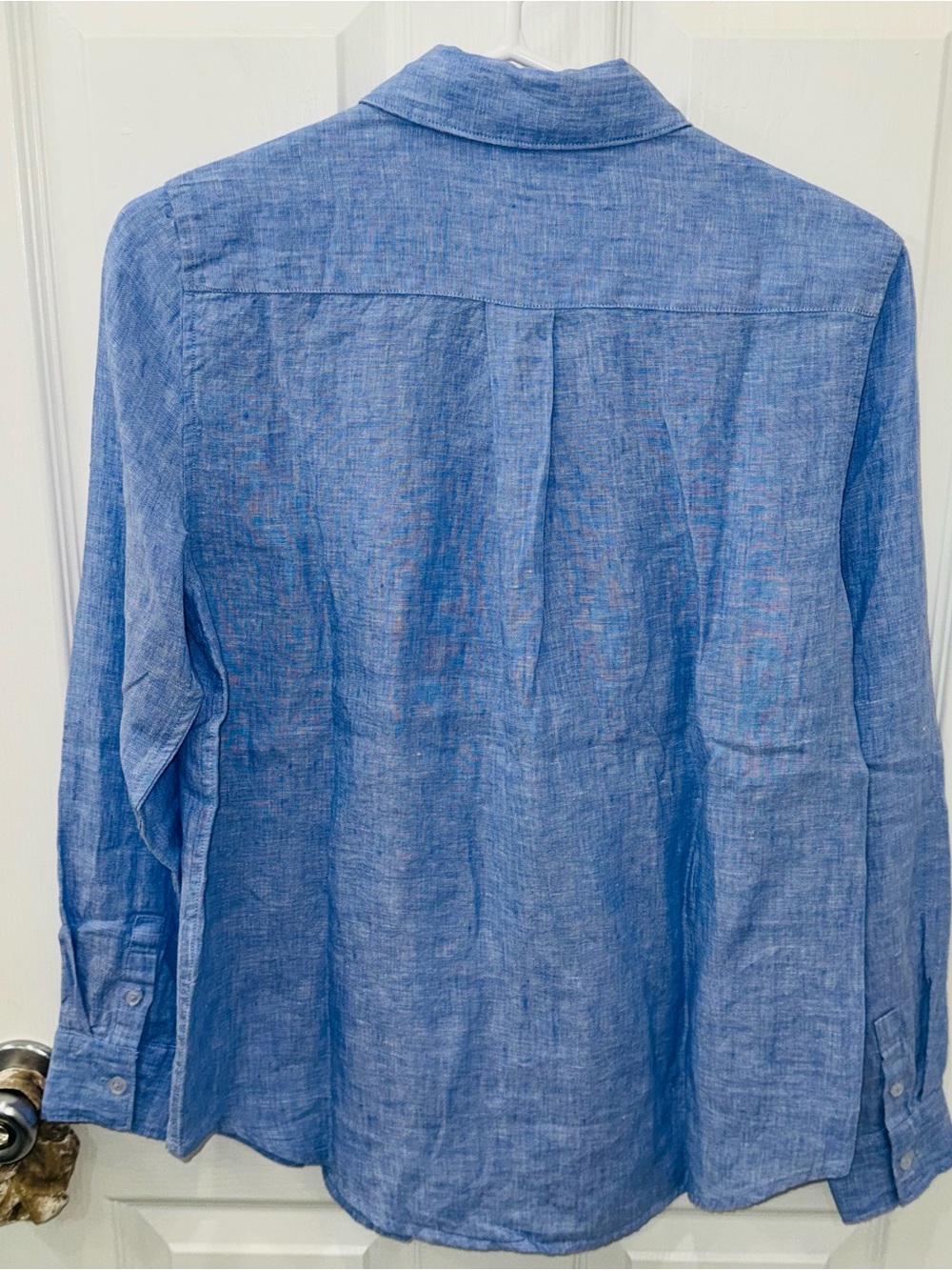 Quince 100% European Linen Button-Down Shirt- light blue- NWOT - Picture 9 of 16